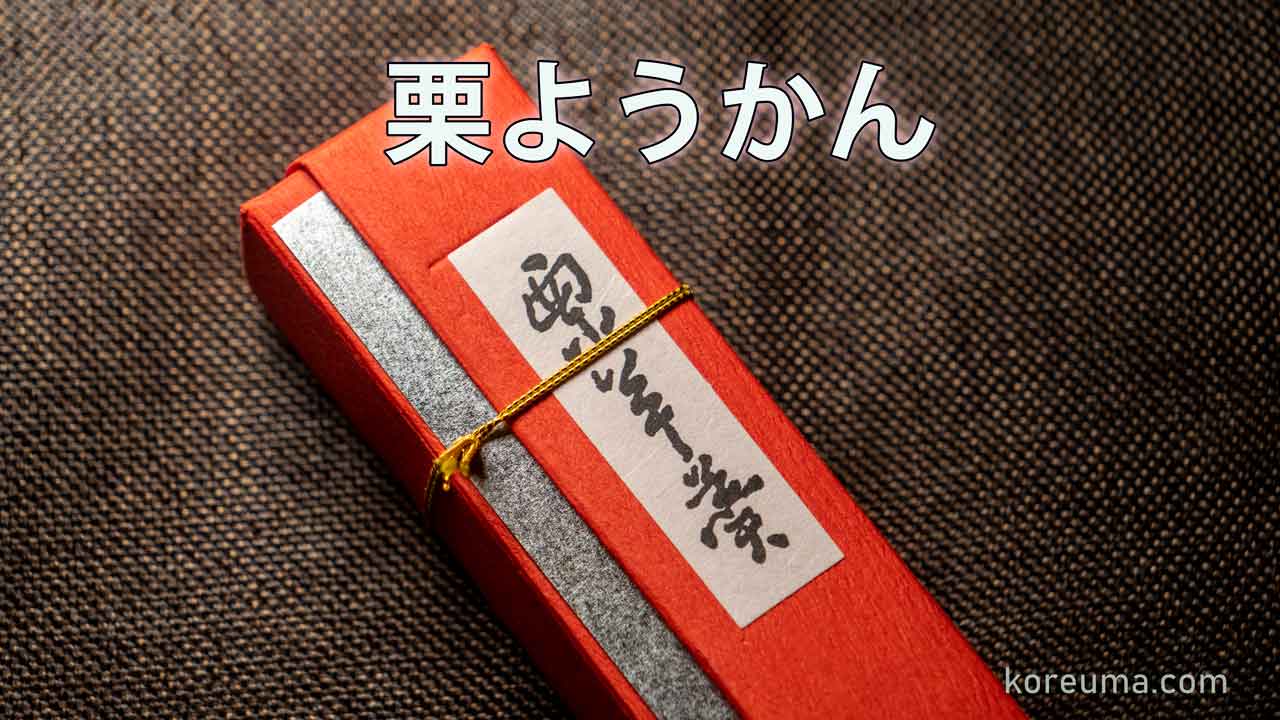 信玄堂の栗ようかん